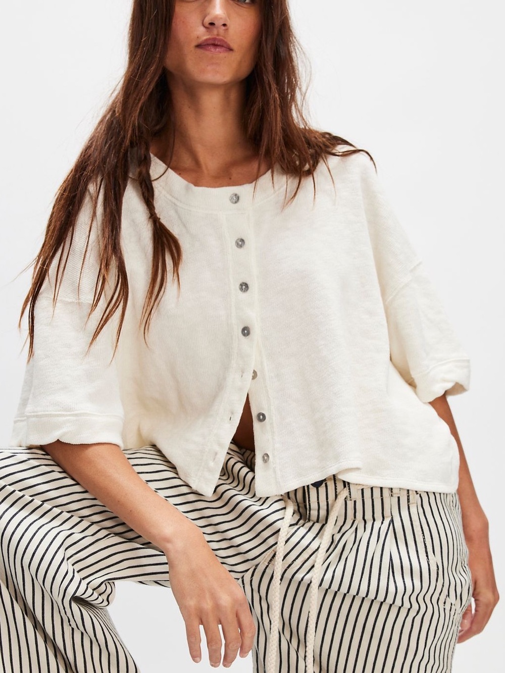 We the free free people flashback cardi tee